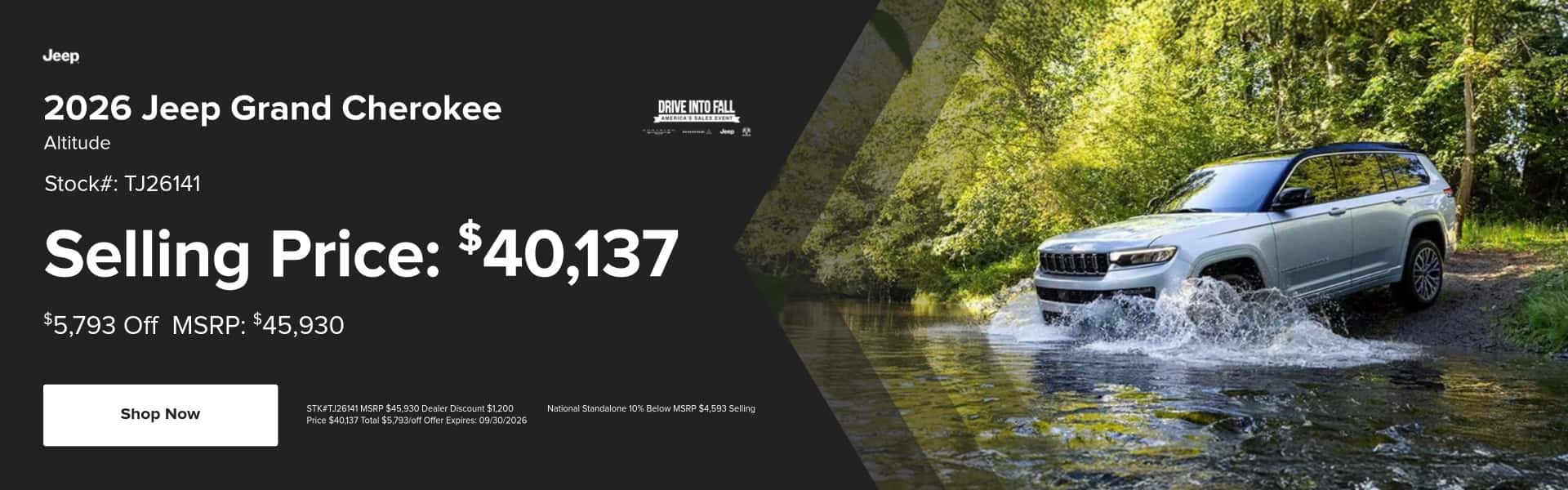 September Grand Cherokee Offer