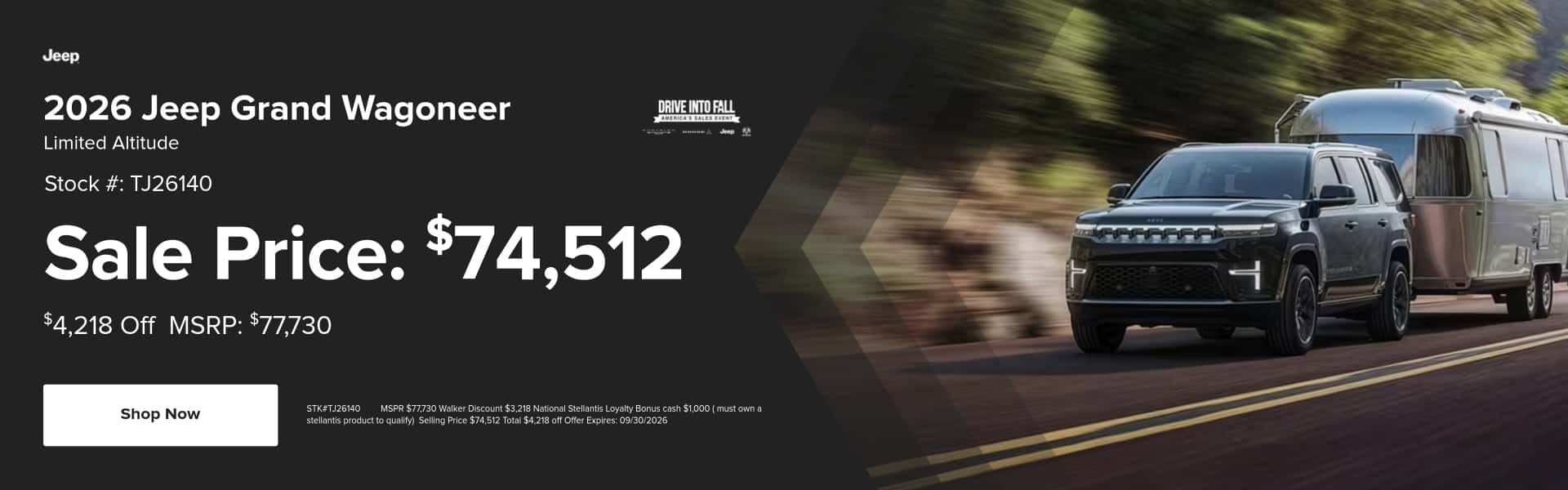 September Wagoneer Offer
