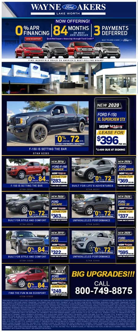 Current Ads Ford Specials Wayne Akers Ford