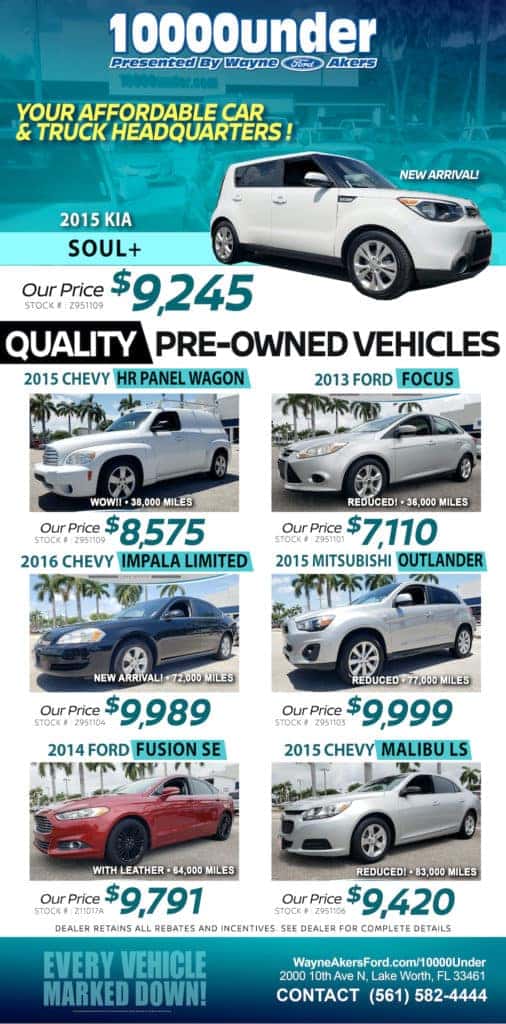 10000under Weekly Specials Wayne Akers Ford