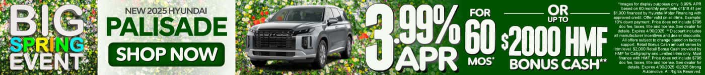 New 2025 Hyundai Palisade 