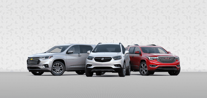 Line up of vehicles