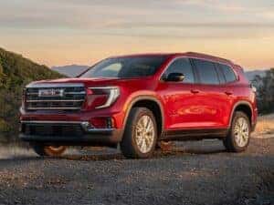 Red 2026 GMC Acadia Side View